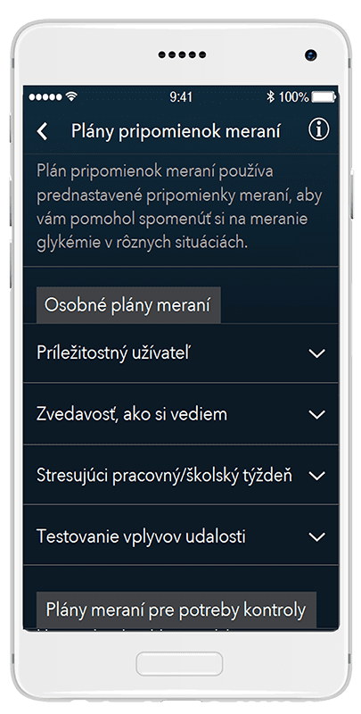 Multiple plan options available in the app